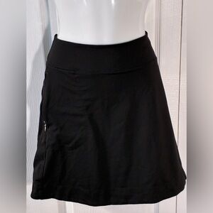 Black Woolrich Zipper Pocket Short Skirt